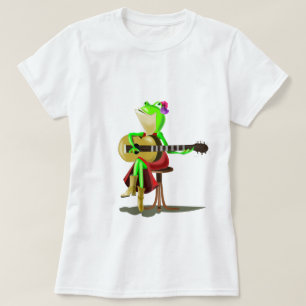 Frog Playing Guitar T-Shirt Fun