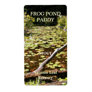 Frog Pond ~ Beer bottle Label