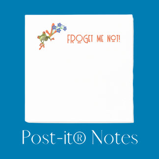 Frog Post-it® Notes "FROGet me not!"