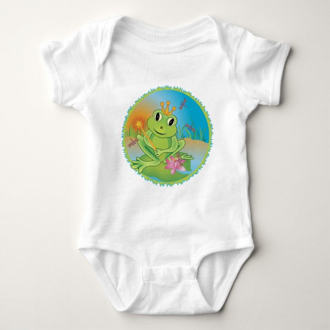 Frog Prince Baby Bodysuit (Front)