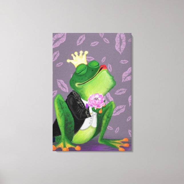 Frog Prince Canvas Print Fun (Front)