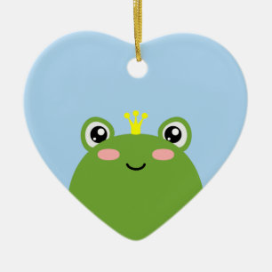 Frog Prince Ceramic Tree Decoration