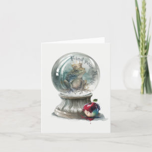 Frog Prince Crystal Ball Holiday Card