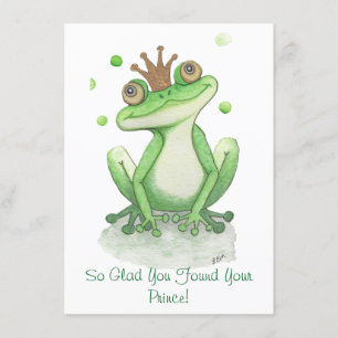 Frog Prince Enclosure Card