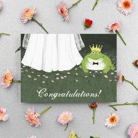 Frog Prince Fairy Tale Wedding Congratulations