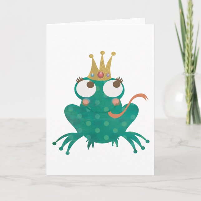 Frog Prince Greeting Card (Front)