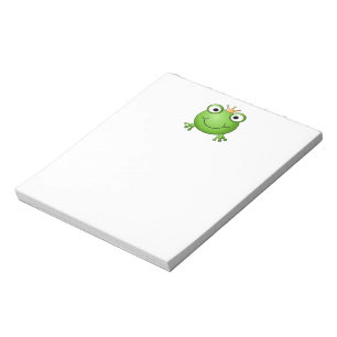 Frog Prince. Happy Frog. Notepad