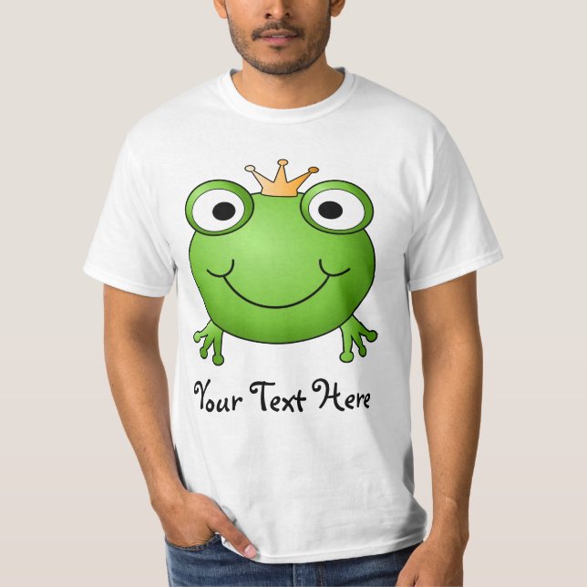 Frog Prince. Happy Frog. T-Shirt (Front)