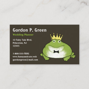 Frog Prince - Humourous Customisable Business Card