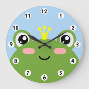 Frog Prince Large Clock