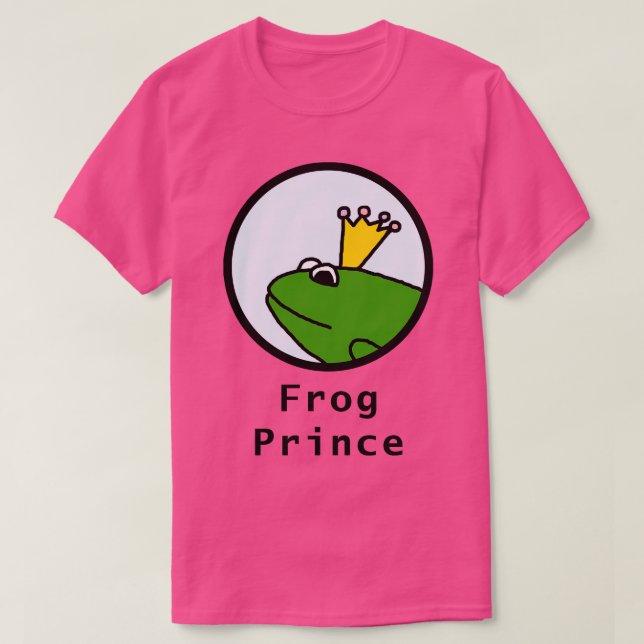 Frog Prince Round Portrait Graphic T-Shirt (Design Front)