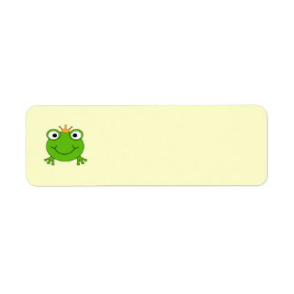 Frog Prince. Smiling Frog with a Crown.