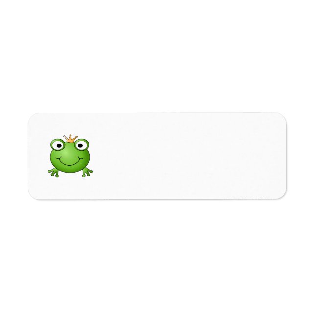 Frog Prince. Smiling Frog with a Crown. (Front)
