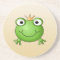Frog Prince. Smiling Frog with a Crown.