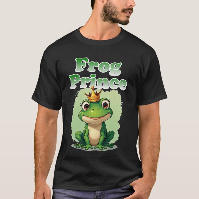 Frog Prince T-Shirt Cute Fairytale Tee (Front)