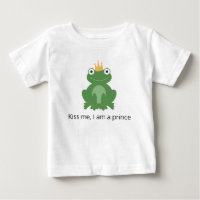 Frog prince t-shirt for baby toddler kid boy