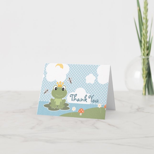 Frog Prince Thank You Cards Notes (Front)