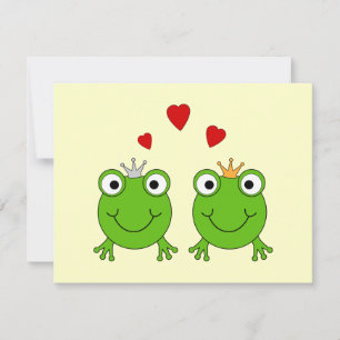 Frog Princess and Frog Prince, with hearts.