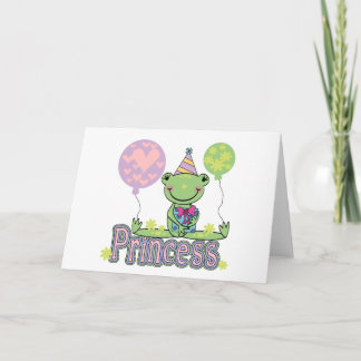 Frog Princess Birthday Tshirts and Gifts Card