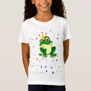 Frog Princess. Cartoon fairy tale. Cute funny T-Shirt