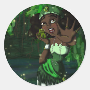 Frog Princess Classic Round Sticker