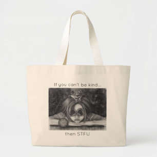 Frog Princess Tote Bag STFU Be kind purse