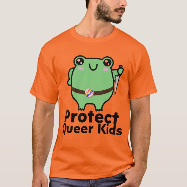 Frog - Protect Queer Kids T-Shirt (Front)