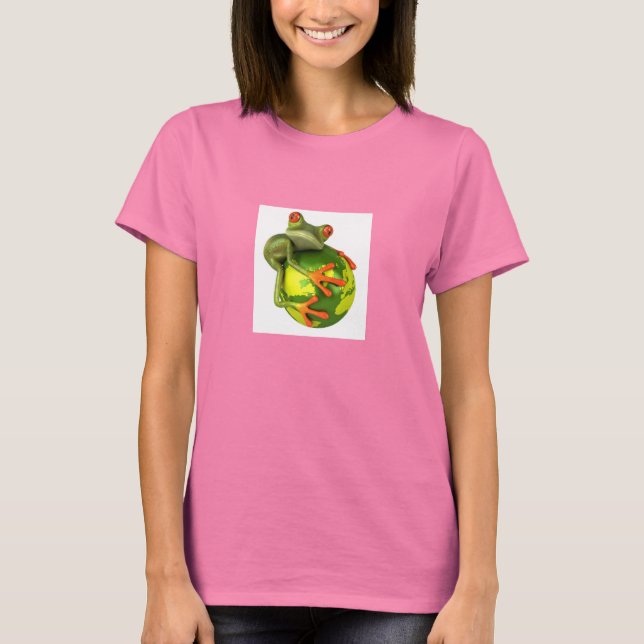 Frog protects the world ! T-Shirt (Front)