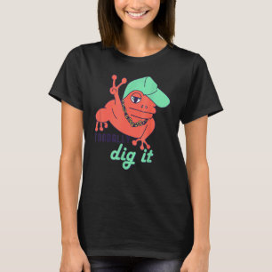 Frog Puns Toadally Dig It Hip Hop Rap Toad Humour T-Shirt