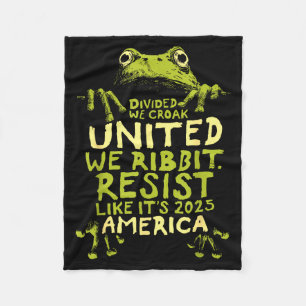 Frog Resist Cute Funny  Fleece Blanket