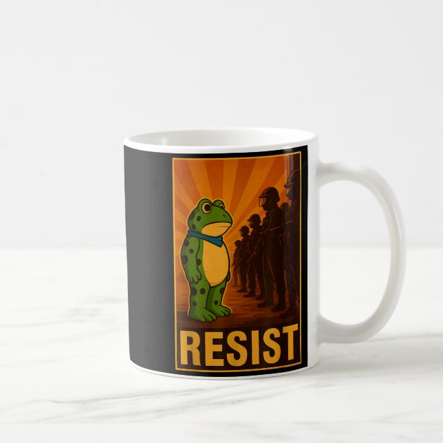 Frog Resist Rtland Frog Protest - Rtland Frog Acti Coffee Mug (Right)