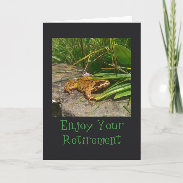 Frog Retirement Card (Front)