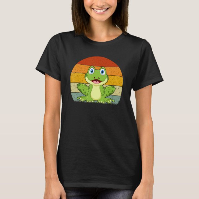 Frog  Retro Style Vintage T-Shirt (Front)