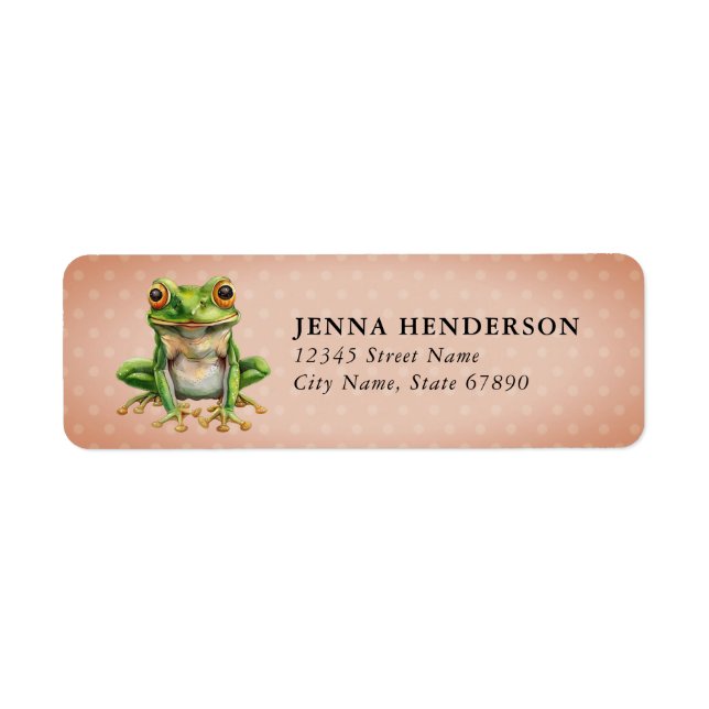 Frog Return Address Labels (Front)