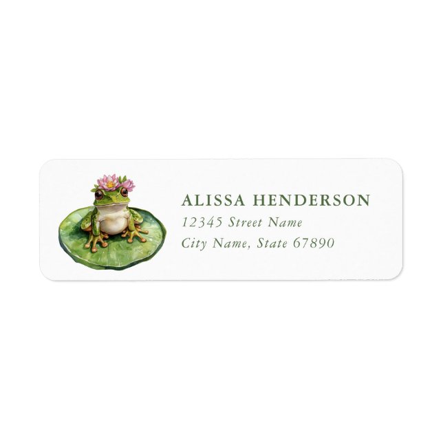 Frog Return Address Labels (Front)
