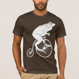 Frog Riding a Penny Farthing T-Shirt