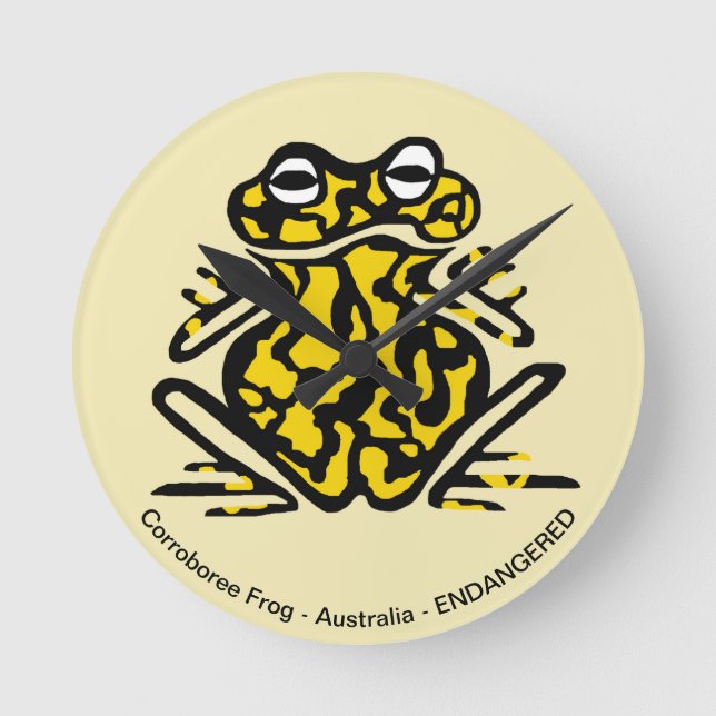 Frog - round clock (Front)