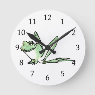 Frog Round Clock
