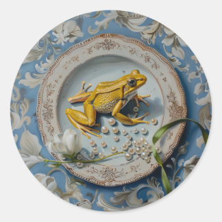 Frog - Round Stickers for Stationery