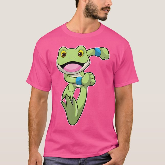 Frog Running Runner Fitness T-Shirt (Front)