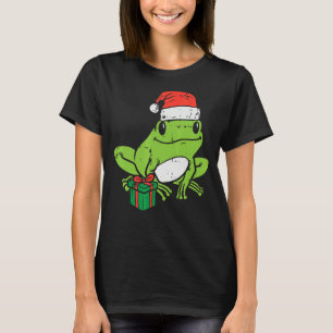 Frog Santa Animal Christmas Xmas Kids Men Women K T-Shirt