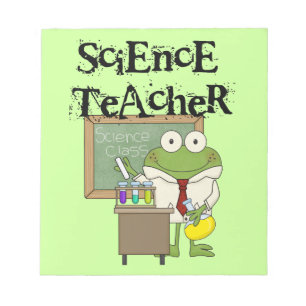 Frog Science Teacher Notepad