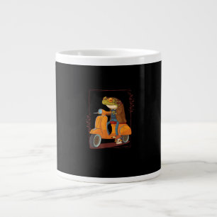 Frog  Scooter Mushroom Goblincore Academia Aesthet Large Coffee Mug