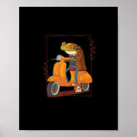 Frog  Scooter Mushroom Goblincore Academia Aesthet