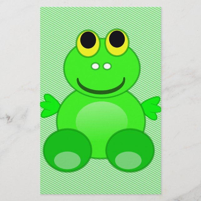 Frog Scrapbook Paper (Front)