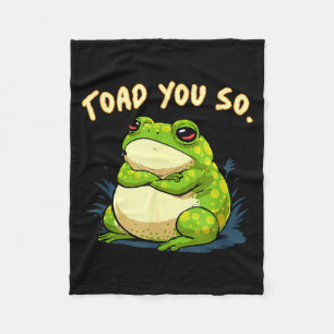 Frog Shirt Toad You So Funny Toad Meme Fleece Blanket