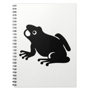 Frog Silhouette Spiral Notebook