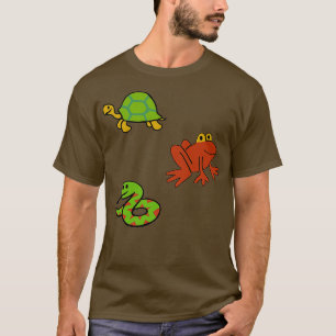 Frog Snake Turtle sticker pack frog snake turtle a T-Shirt