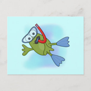 Frog Snorkeler T-shirts and Gifts Postcard