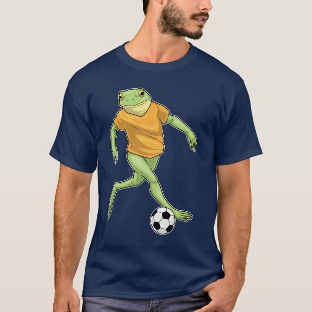 Frog Soccer player Soccer T-Shirt (Front)